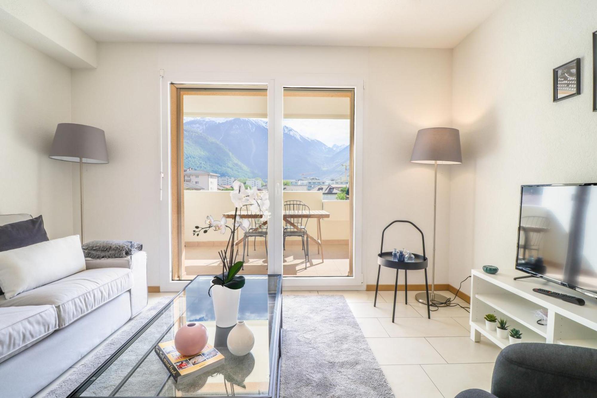 Modern Apartment Close To Martigny Train Station 외부 사진
