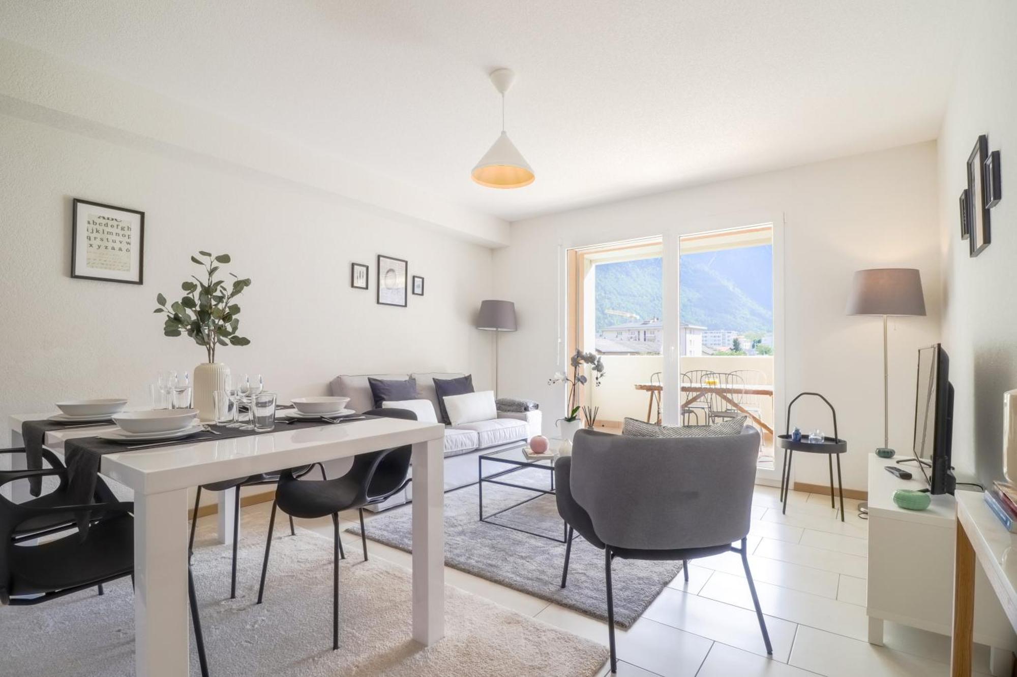 Modern Apartment Close To Martigny Train Station 외부 사진